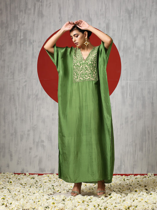 Jashn Green Kaftan
