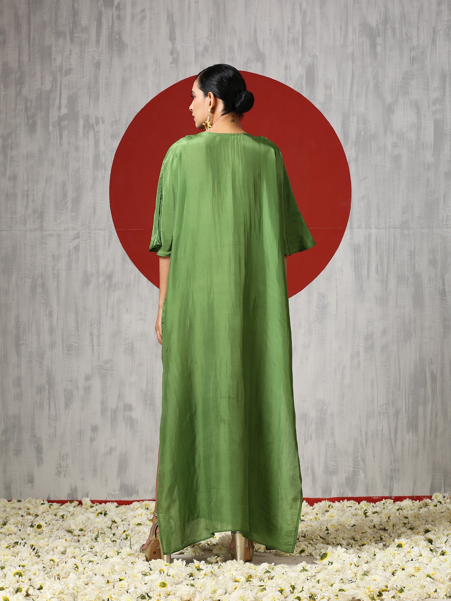 Jashn Green Kaftan