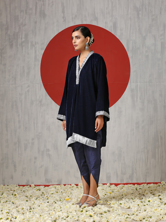 Makhmal Tulip Pants Co-ord Set