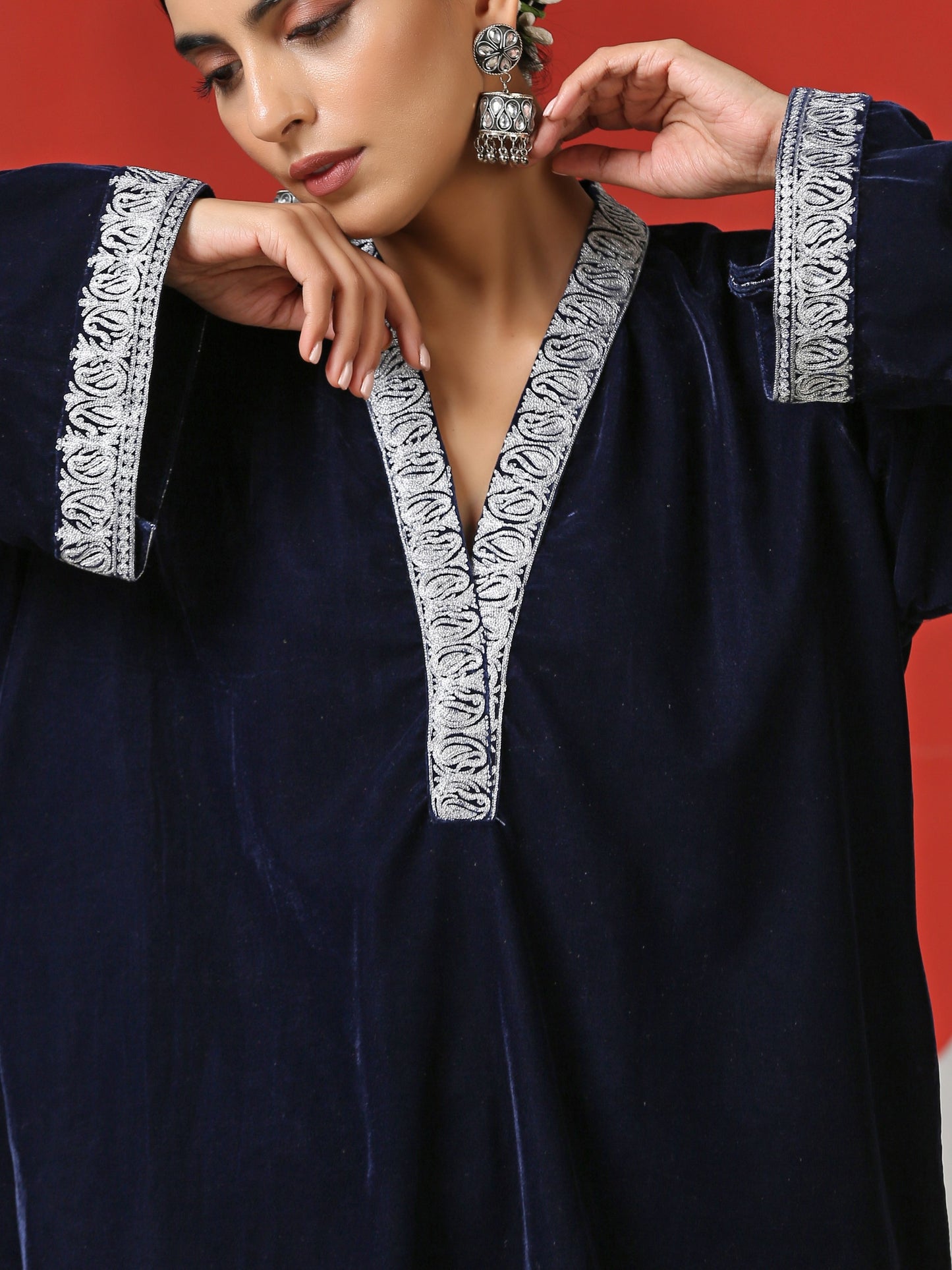 Makhmal Tulip Pants Co-ord Set