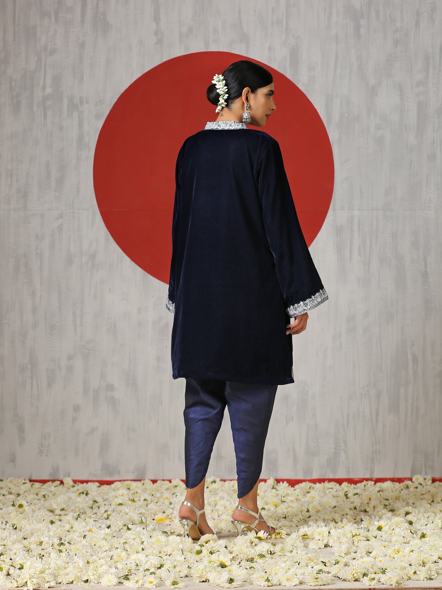 Makhmal Tulip Pants Co-ord Set