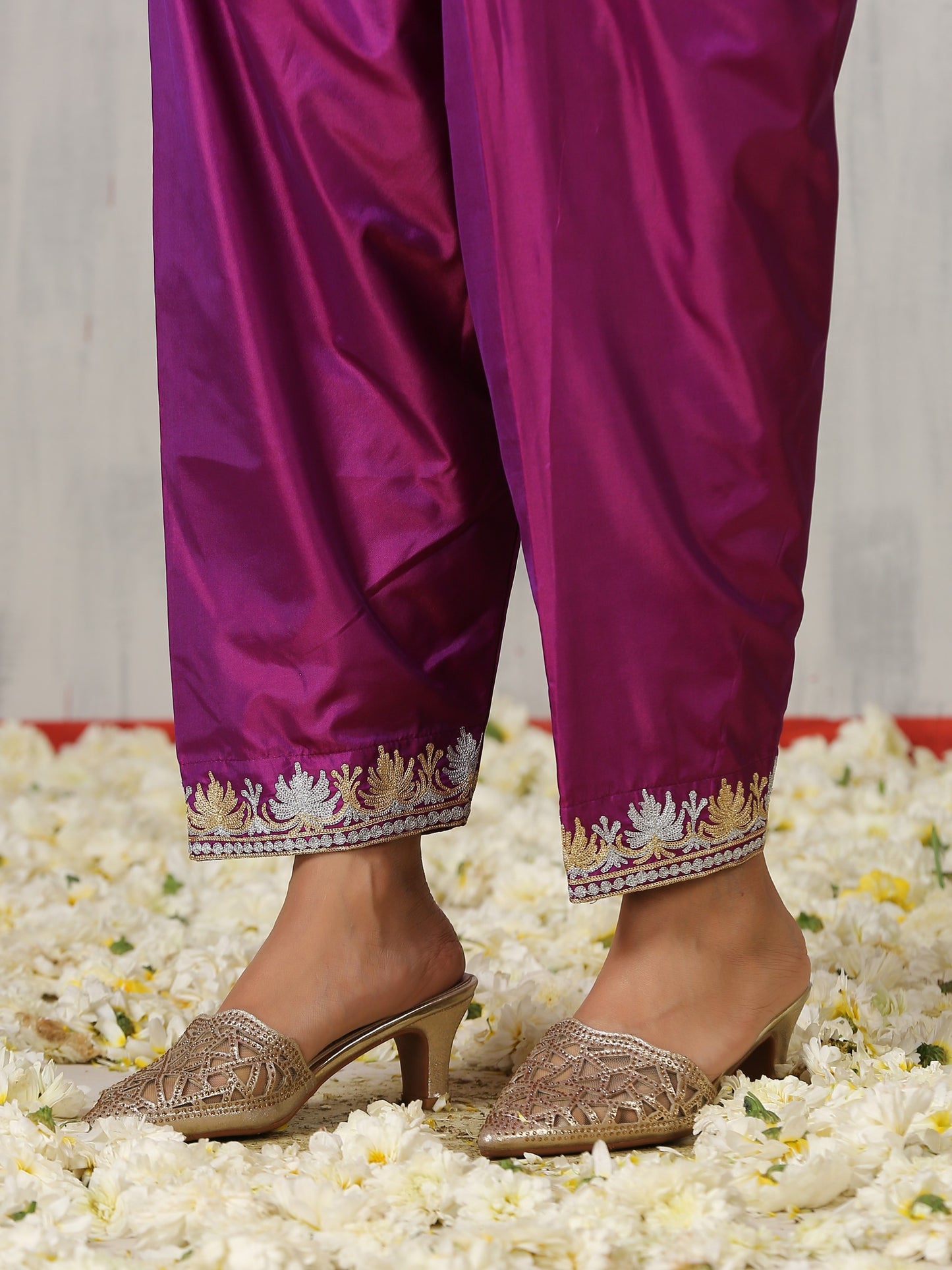 Makhmal Frock Suit Set with Salwar