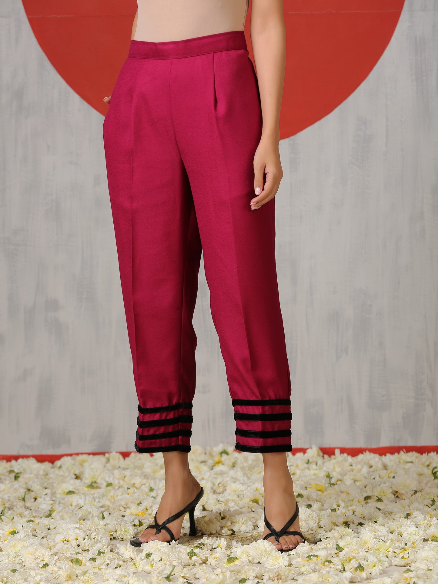 Makhmal Rouge Co-ord Set