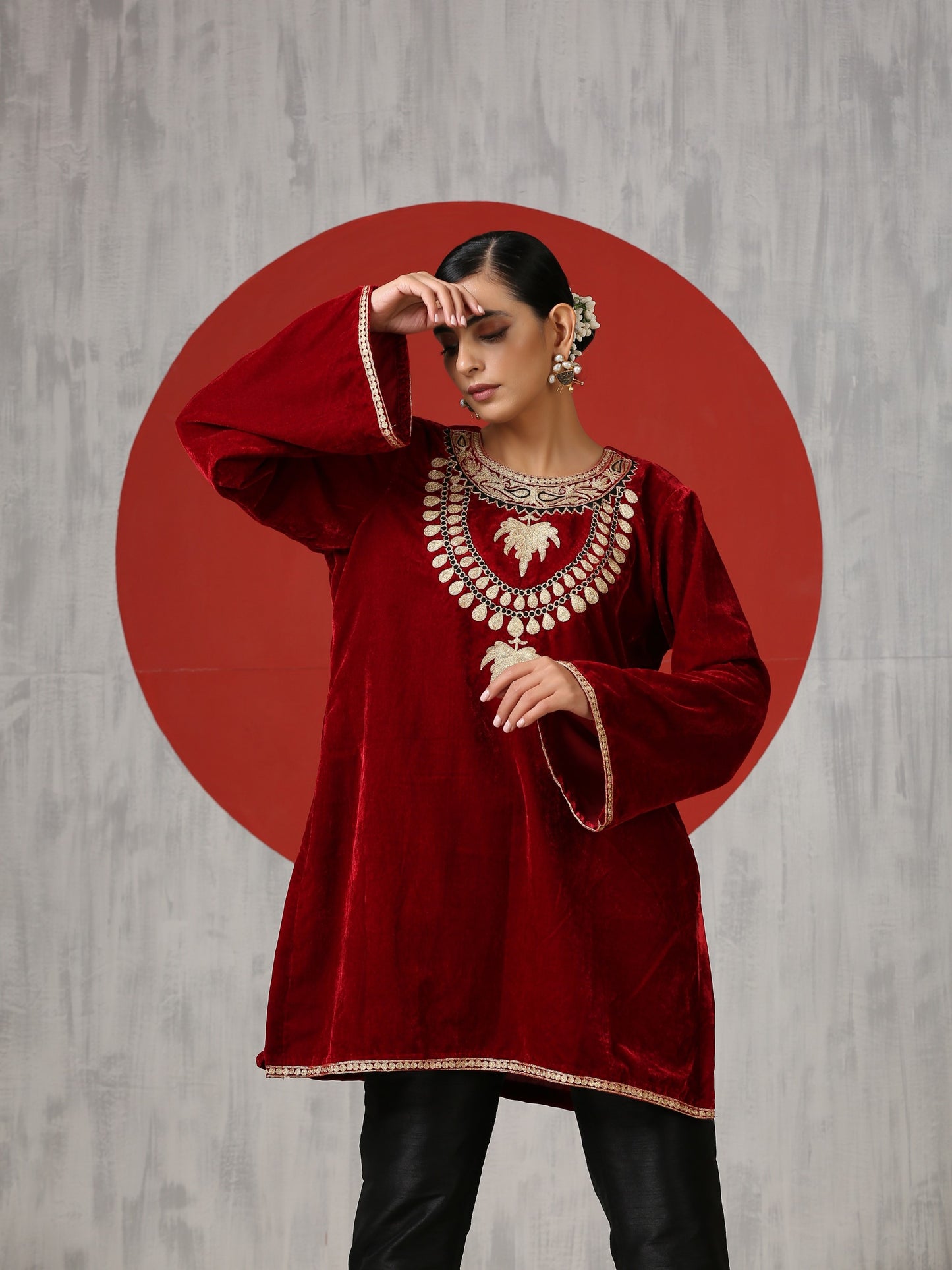 Makhmal Jewellry Co-ord Set