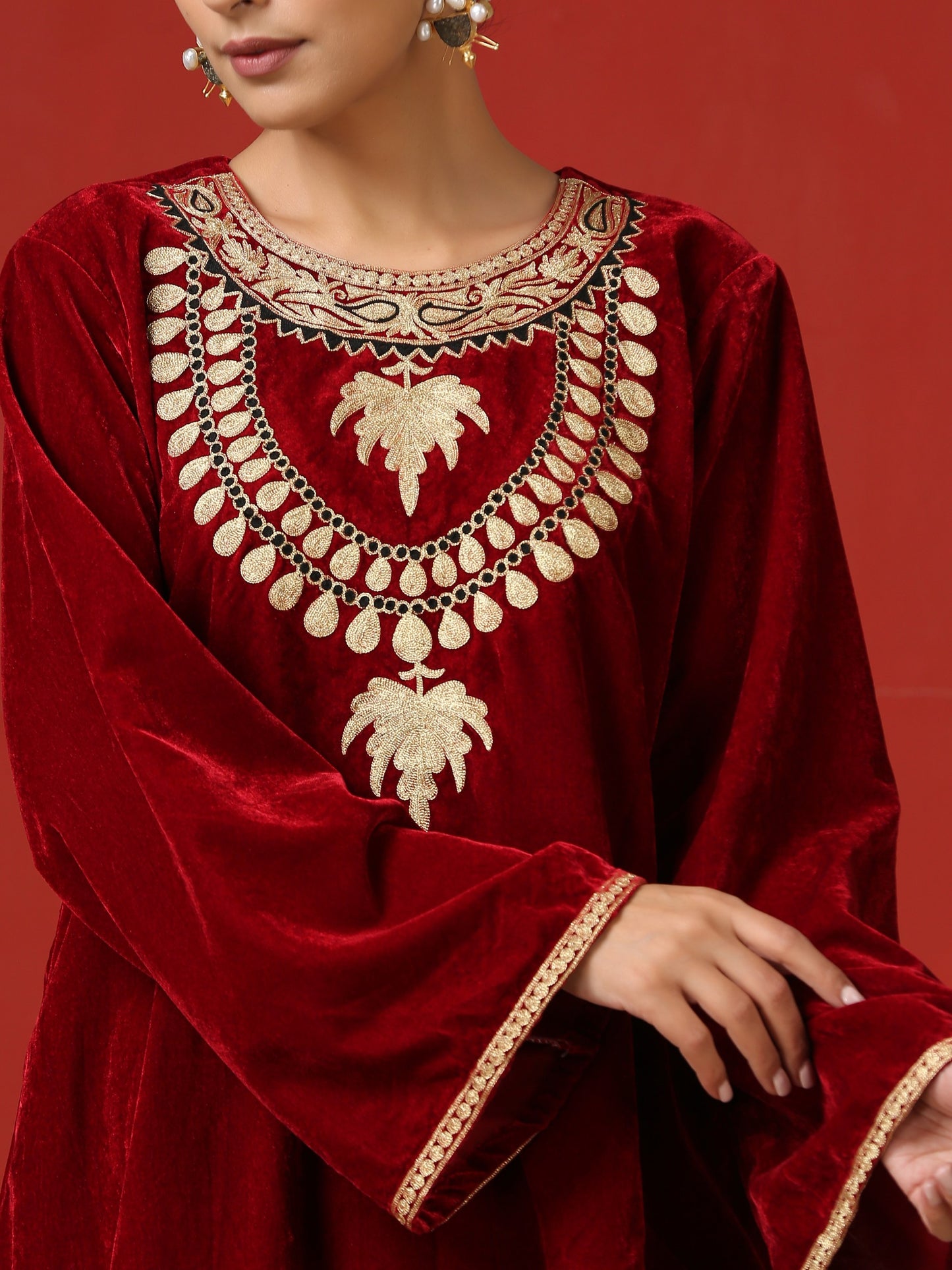 Makhmal Jewellry Co-ord Set