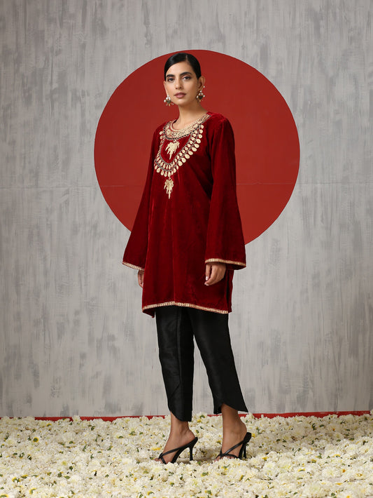 Makhmal Jewellry Co-ord Set