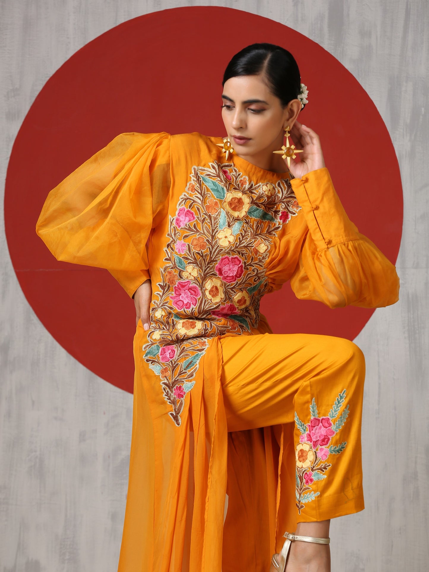 Jashn Organza Drape Co-ord Set