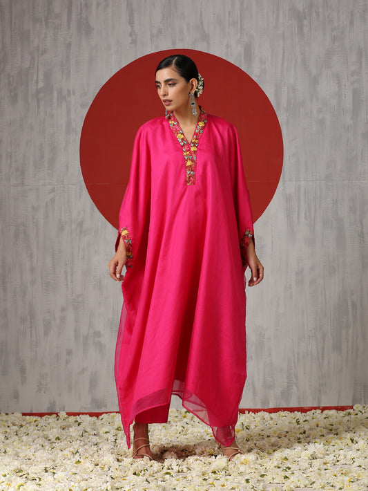 Jashn Hot Pink Abaya