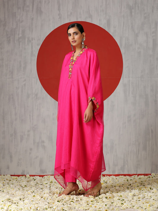 Jashn Hot Pink Abaya