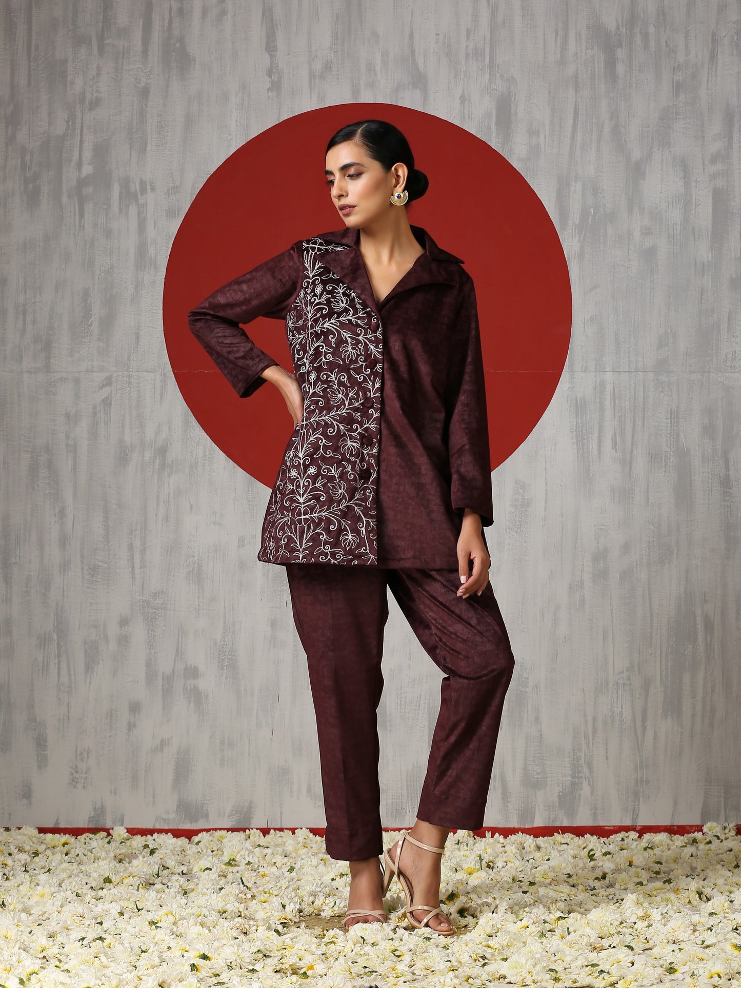 Makhmal Formal Pant Suit