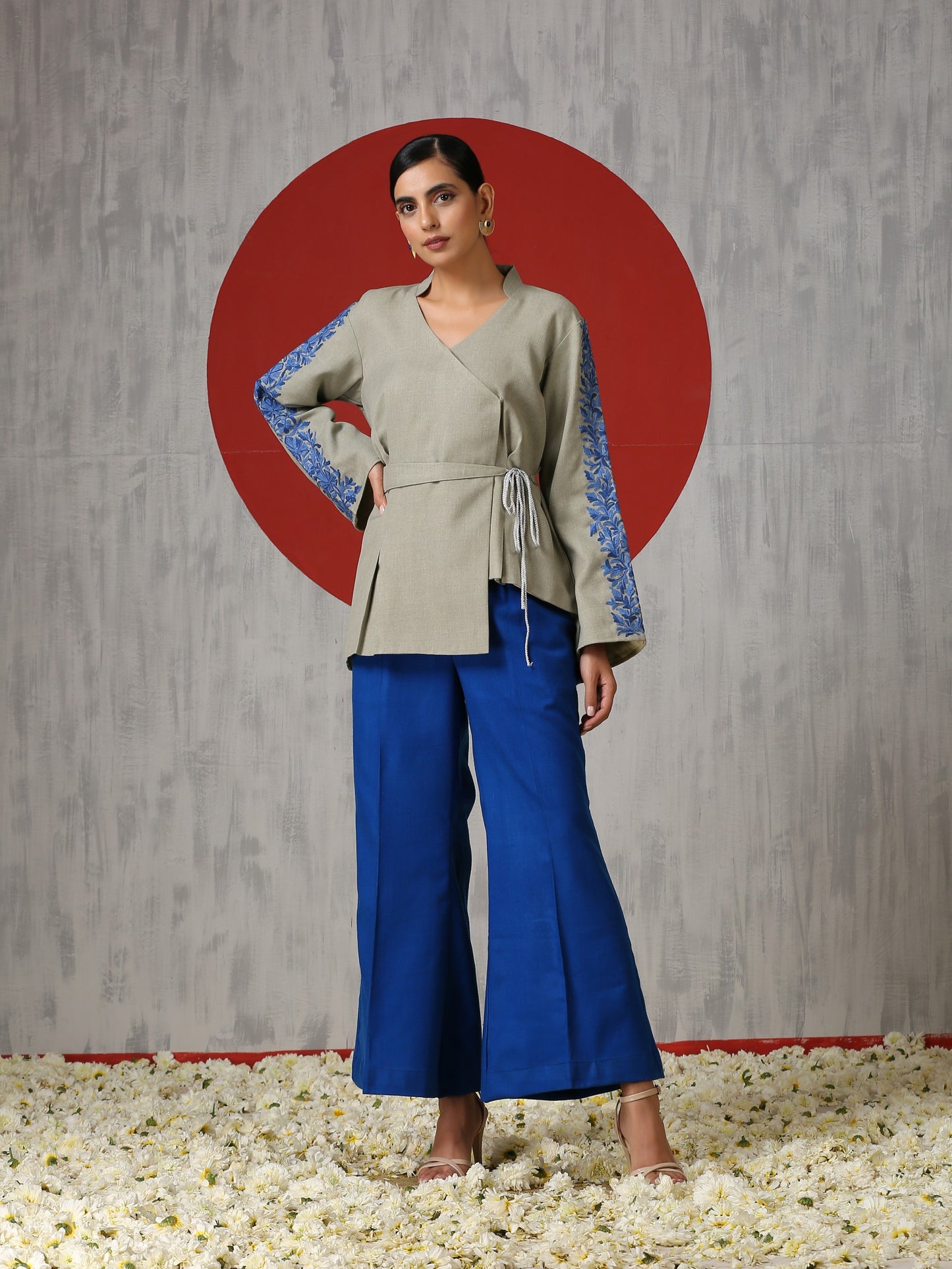 Makhmal Bell Bottom Formal Set