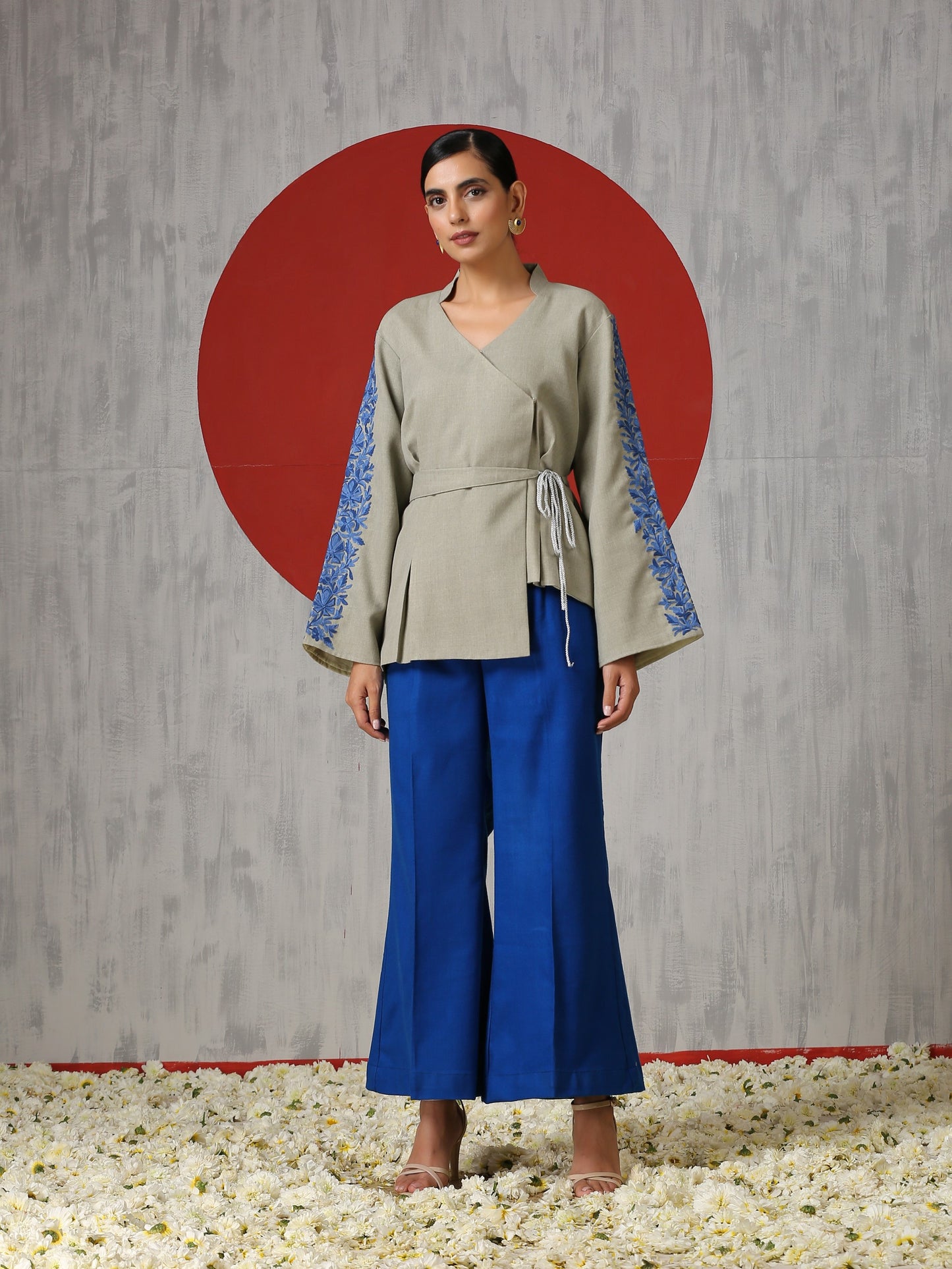 Makhmal Bell Bottom Formal Set