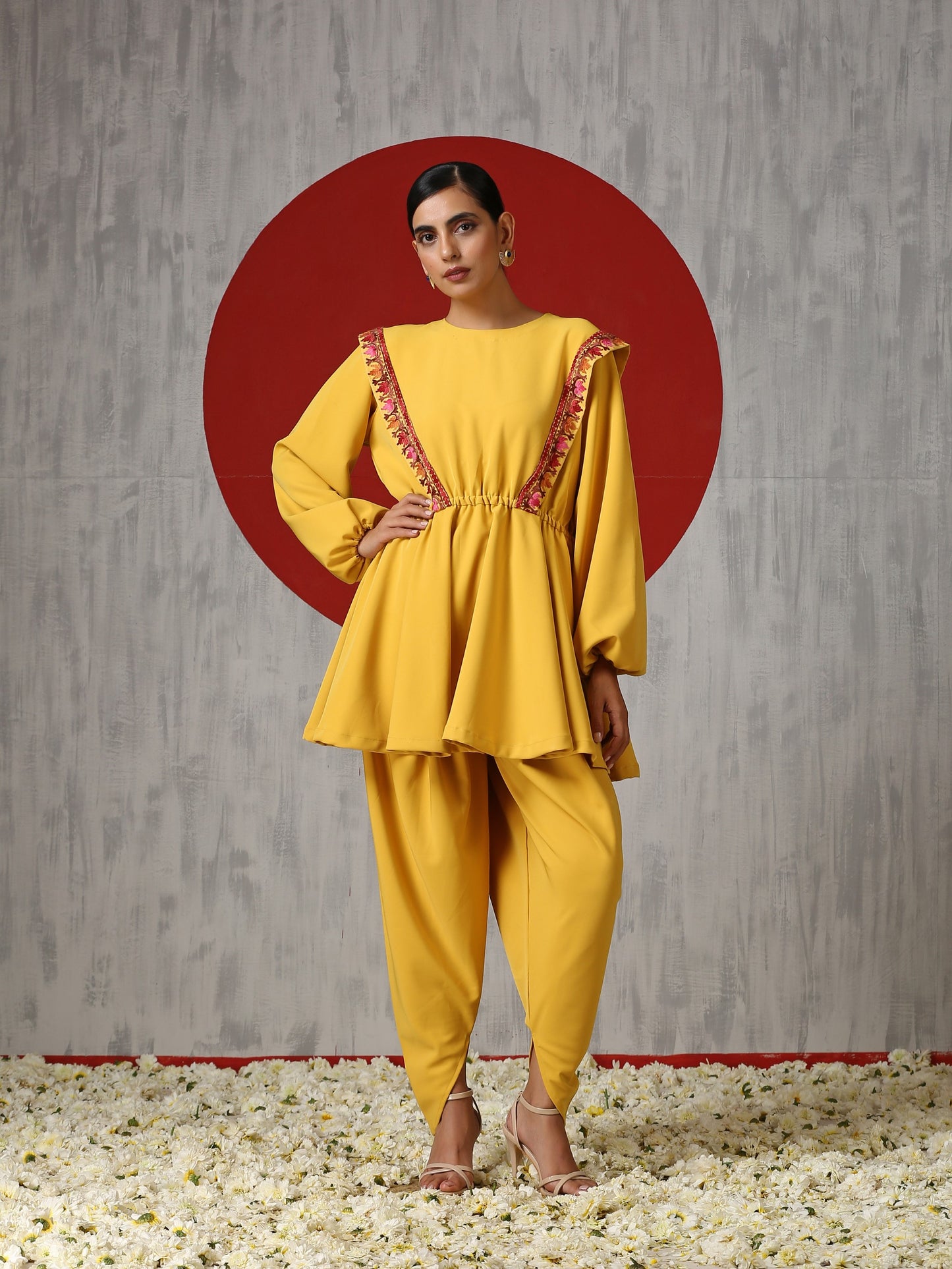 Makhmal Peplum Co-ord Set