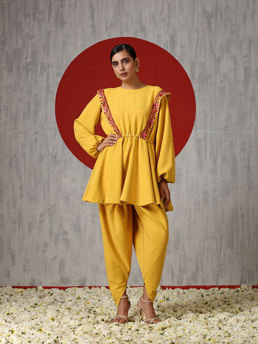 Makhmal Peplum Co-ord Set