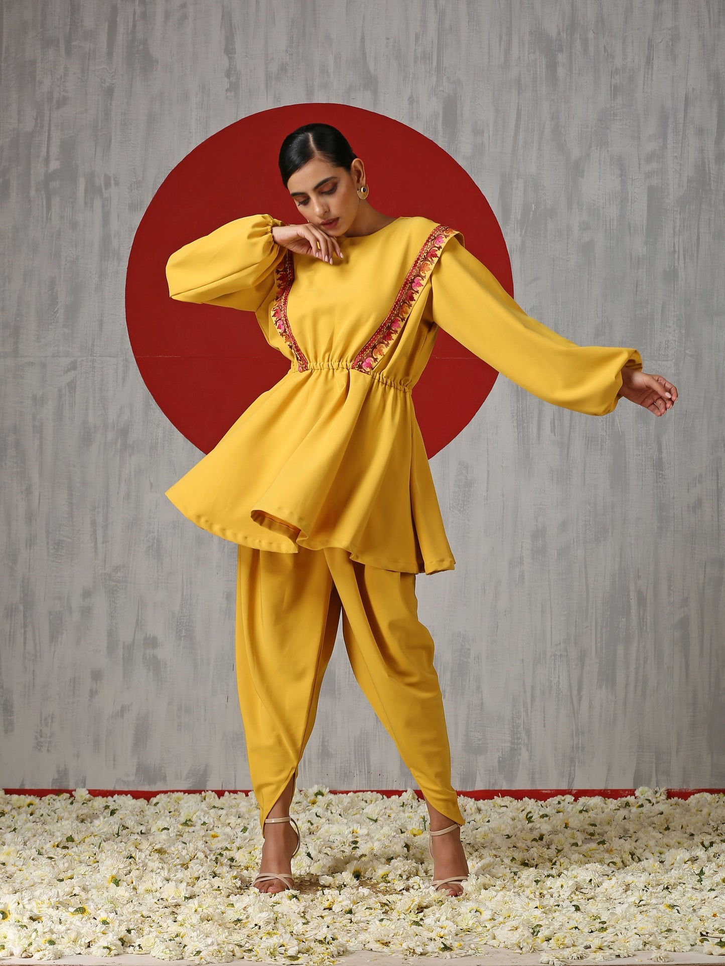 Makhmal Peplum Co-ord Set