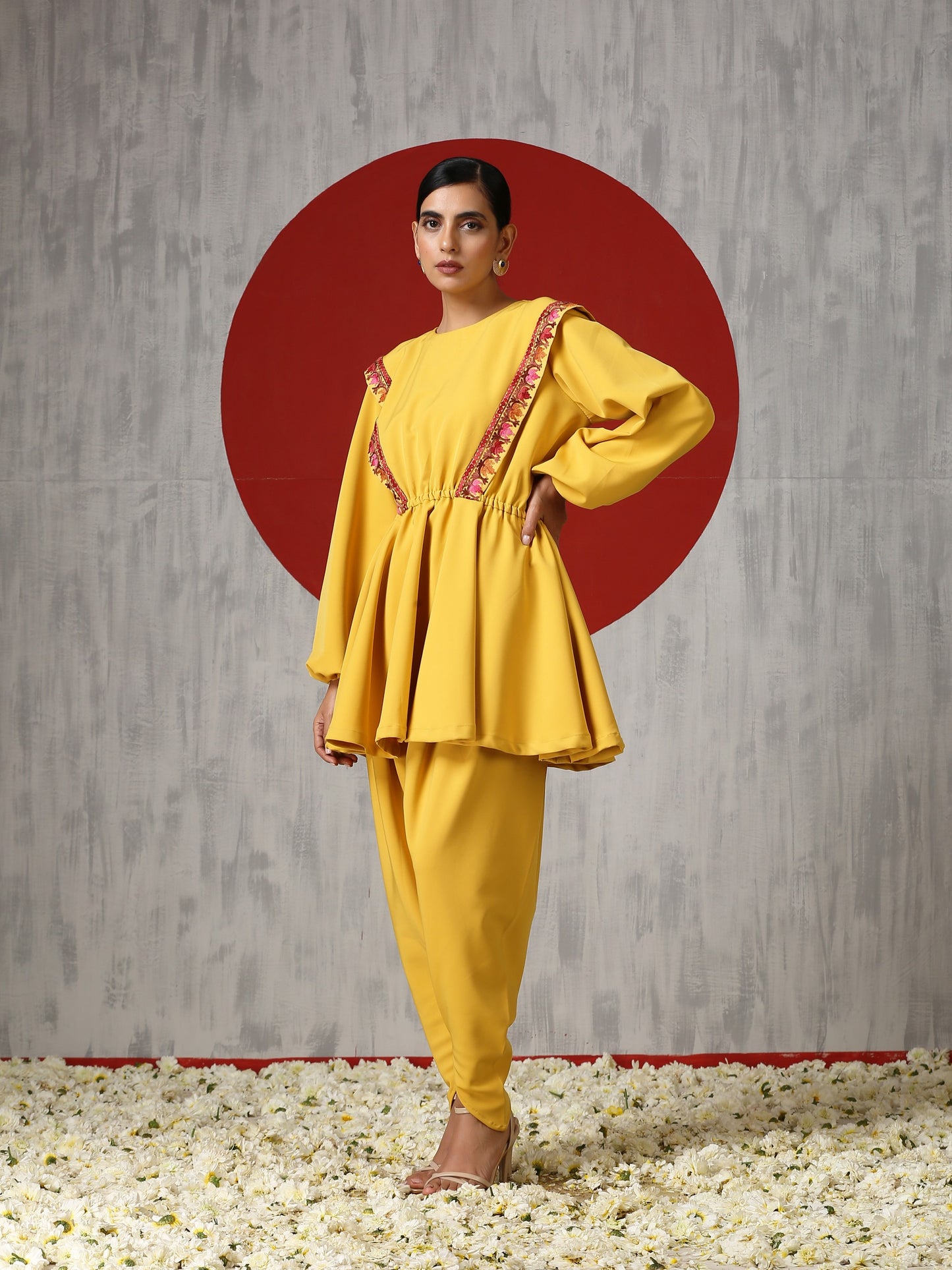 Makhmal Peplum Co-ord Set