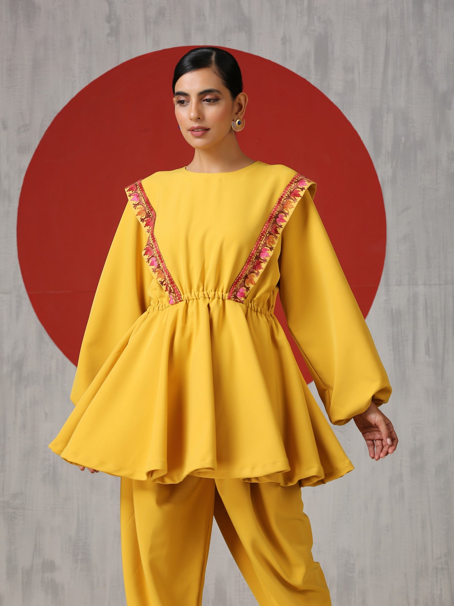 Makhmal Peplum Co-ord Set