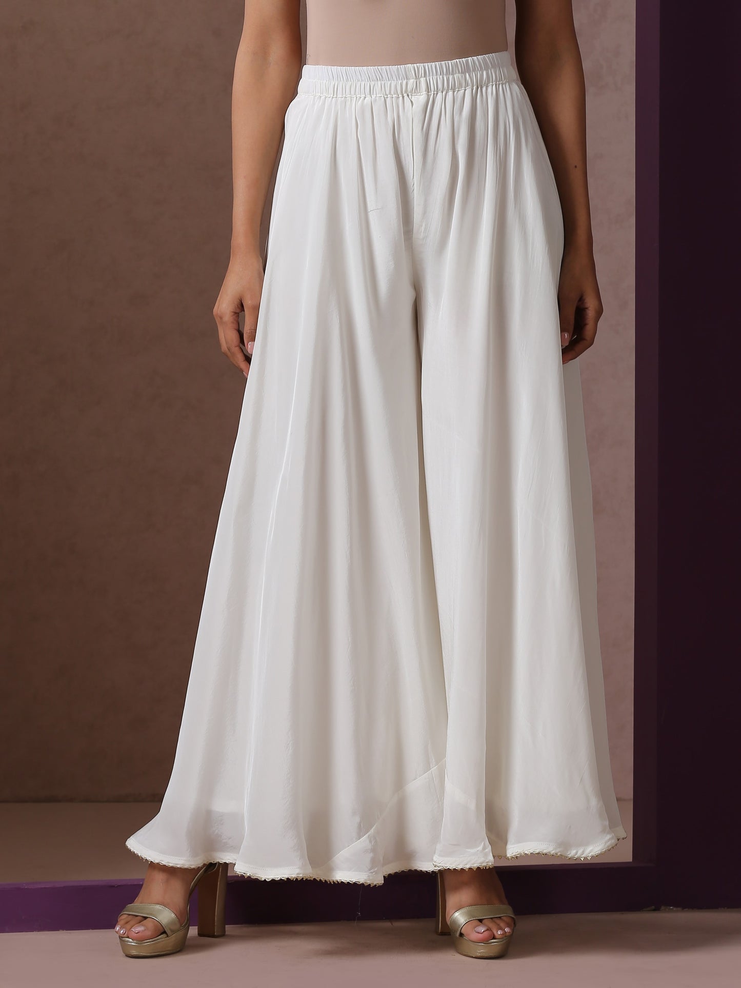 Jashn White Divider Suit Set