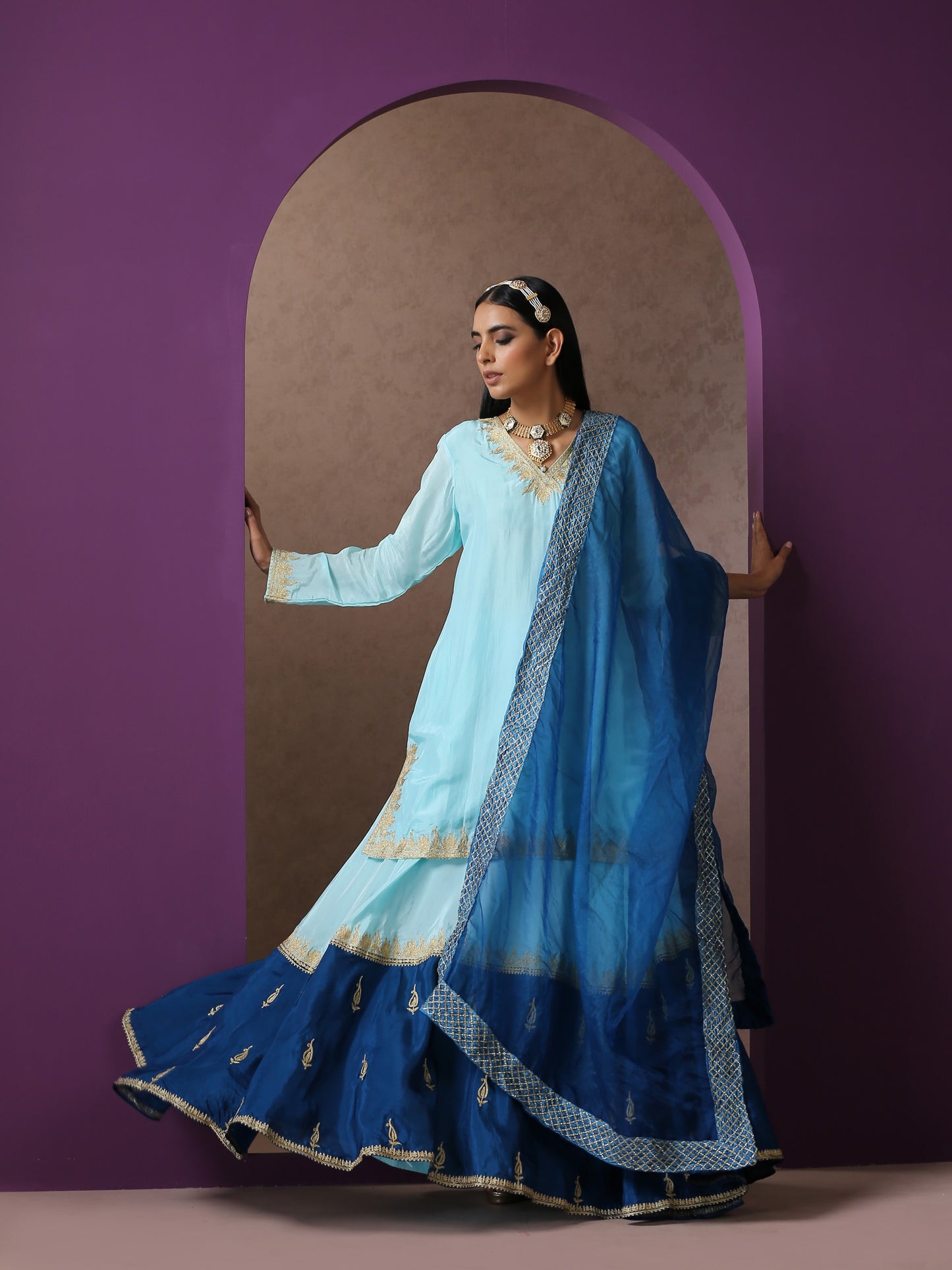 Jashn Double Shade Lehenga