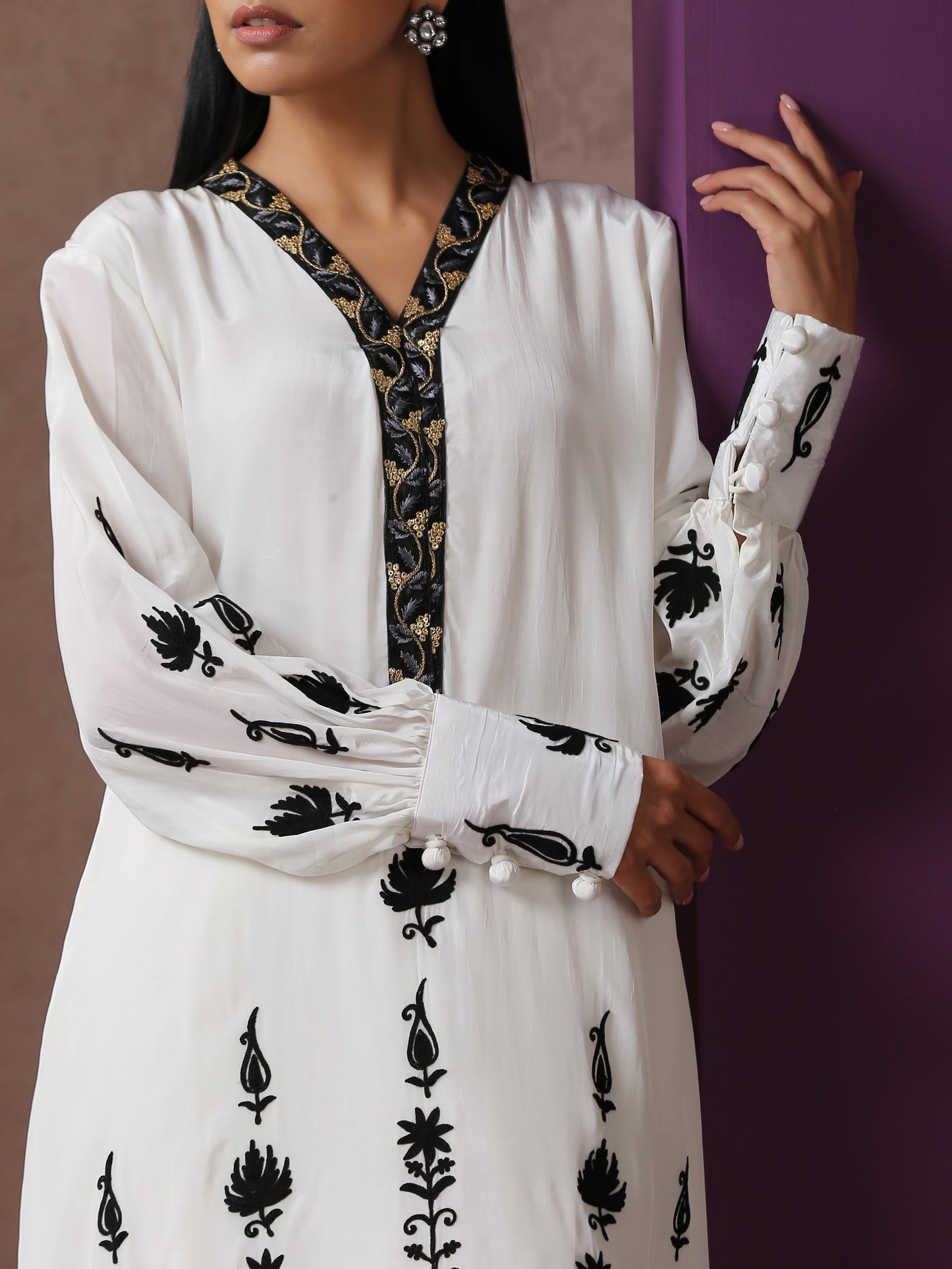 Jashn Pearl White Kurta Set