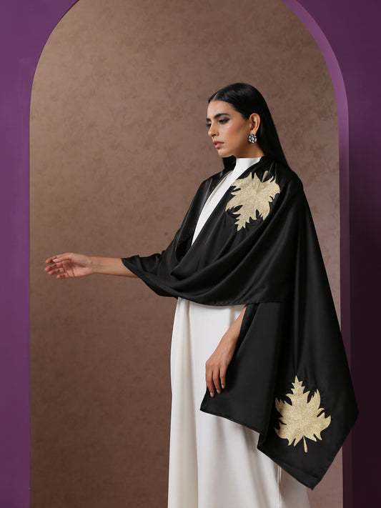 Sabaa Black Chinar Stole