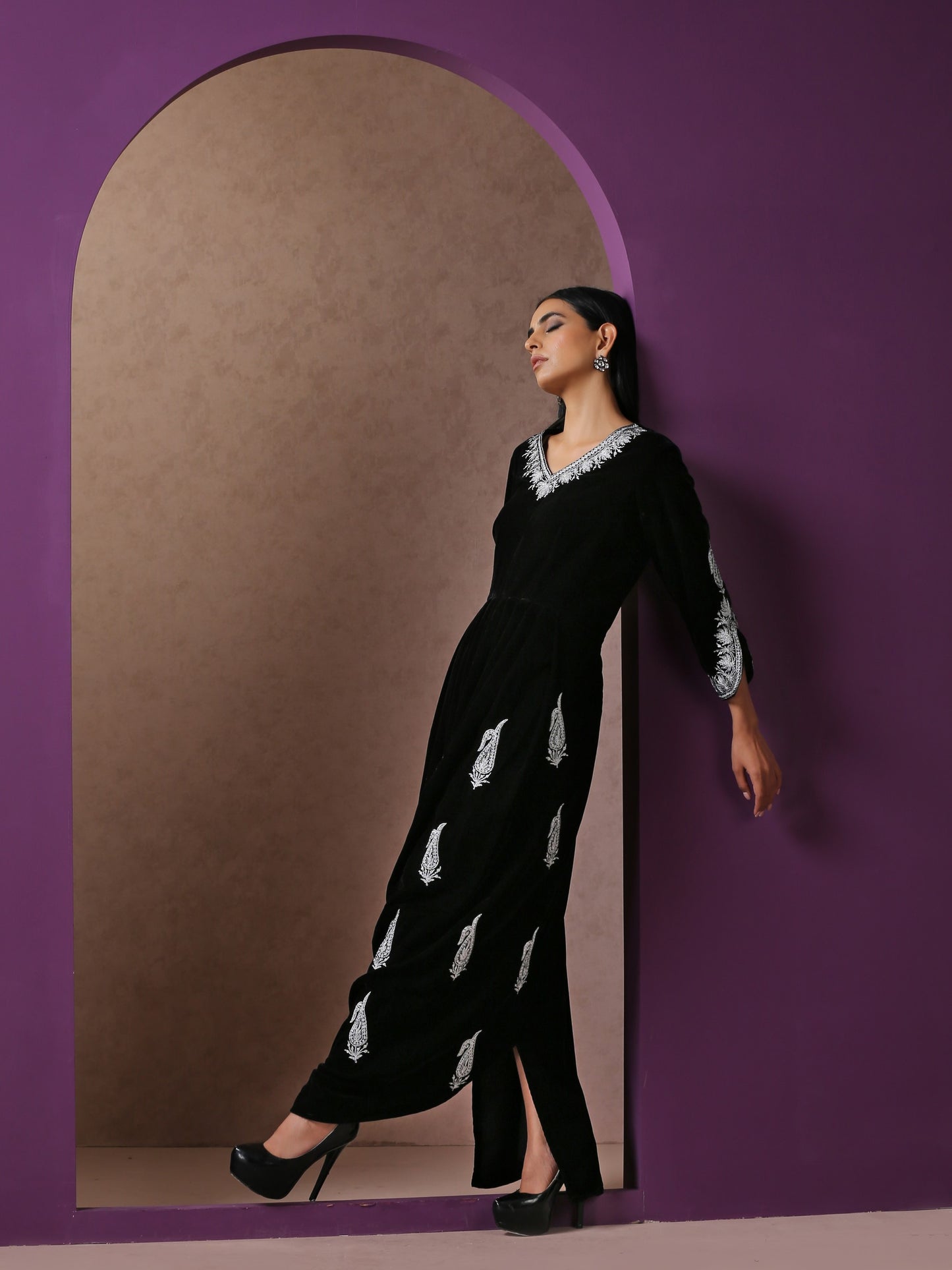 Makhmal Drape Kaftan