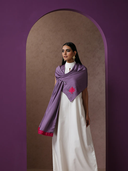 Bahaar Lilac Stole