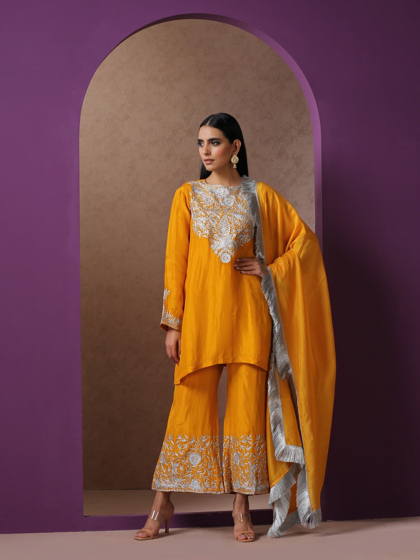 Jashn Mustard Suit Set