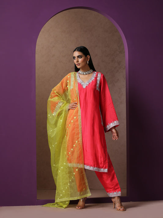 Jashn Carrot Suit Set