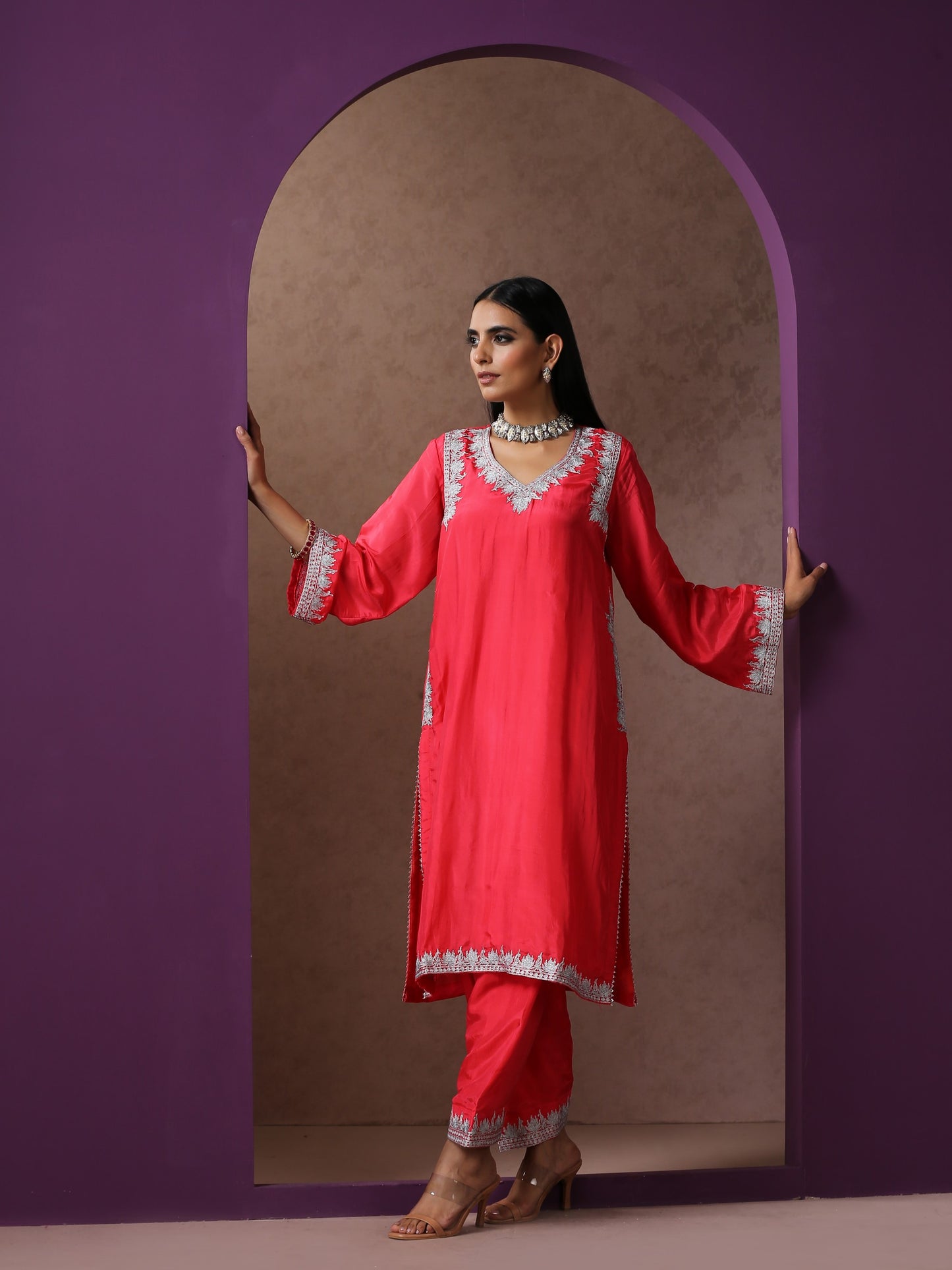 Jashn Carrot Suit Set