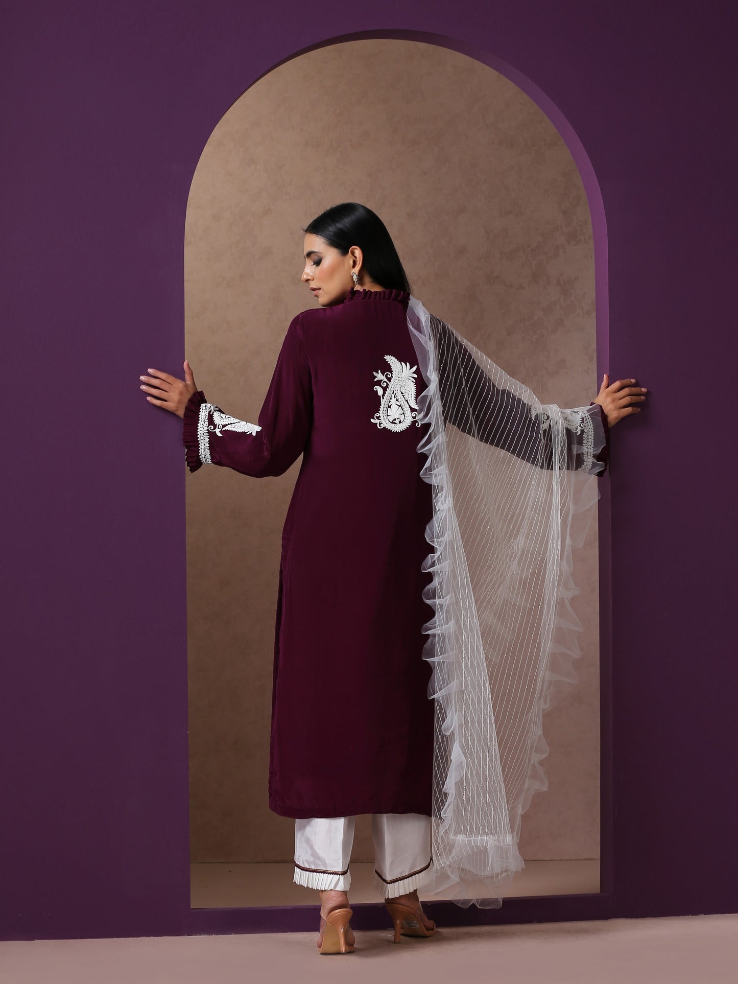 Jashn Purple Suit Set