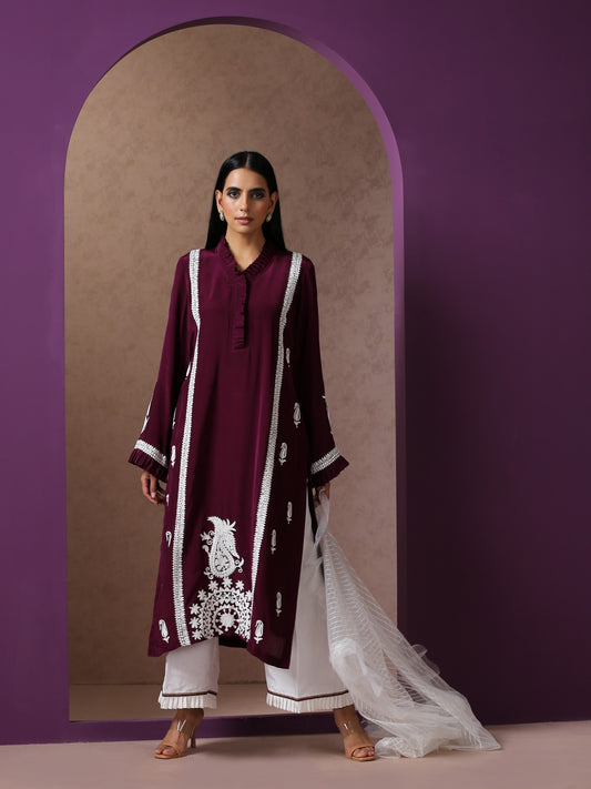 Jashn Purple Suit Set