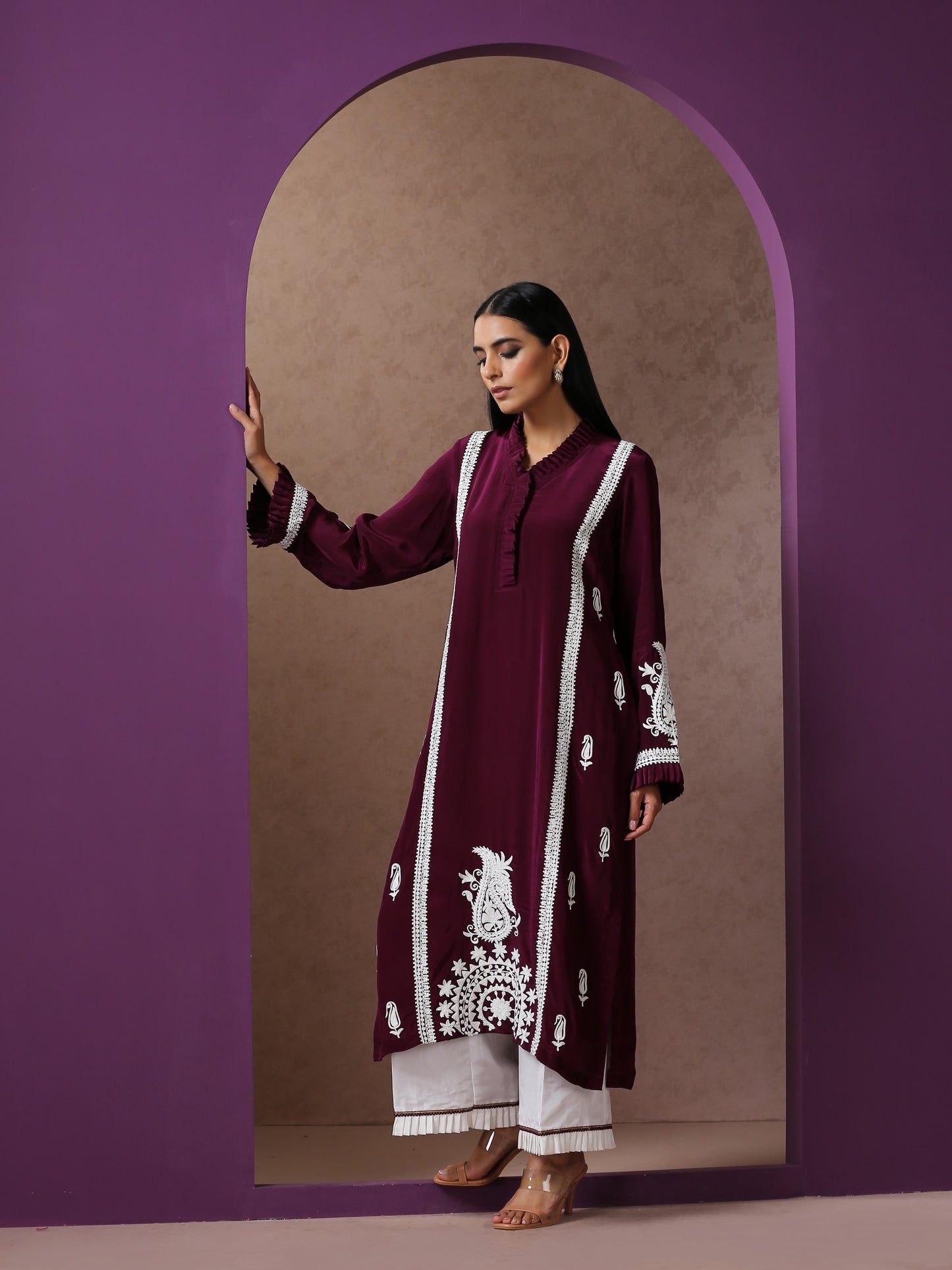 Jashn Purple Suit Set