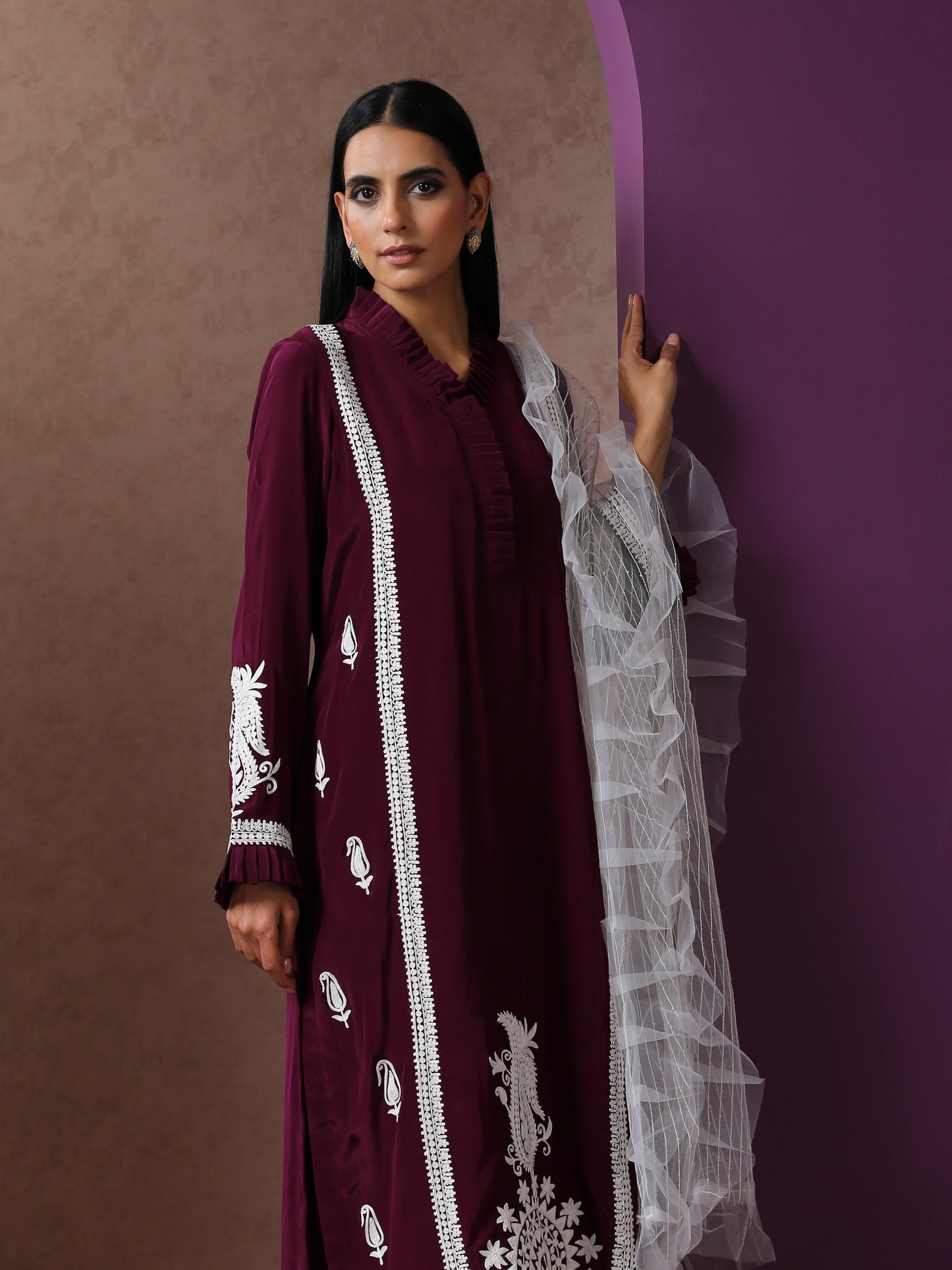 Jashn Purple Suit Set