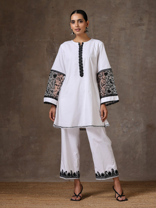 Aghaaz White Co-ord Set