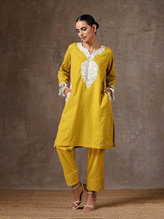 Aghaaz Mustard Co-ord Set