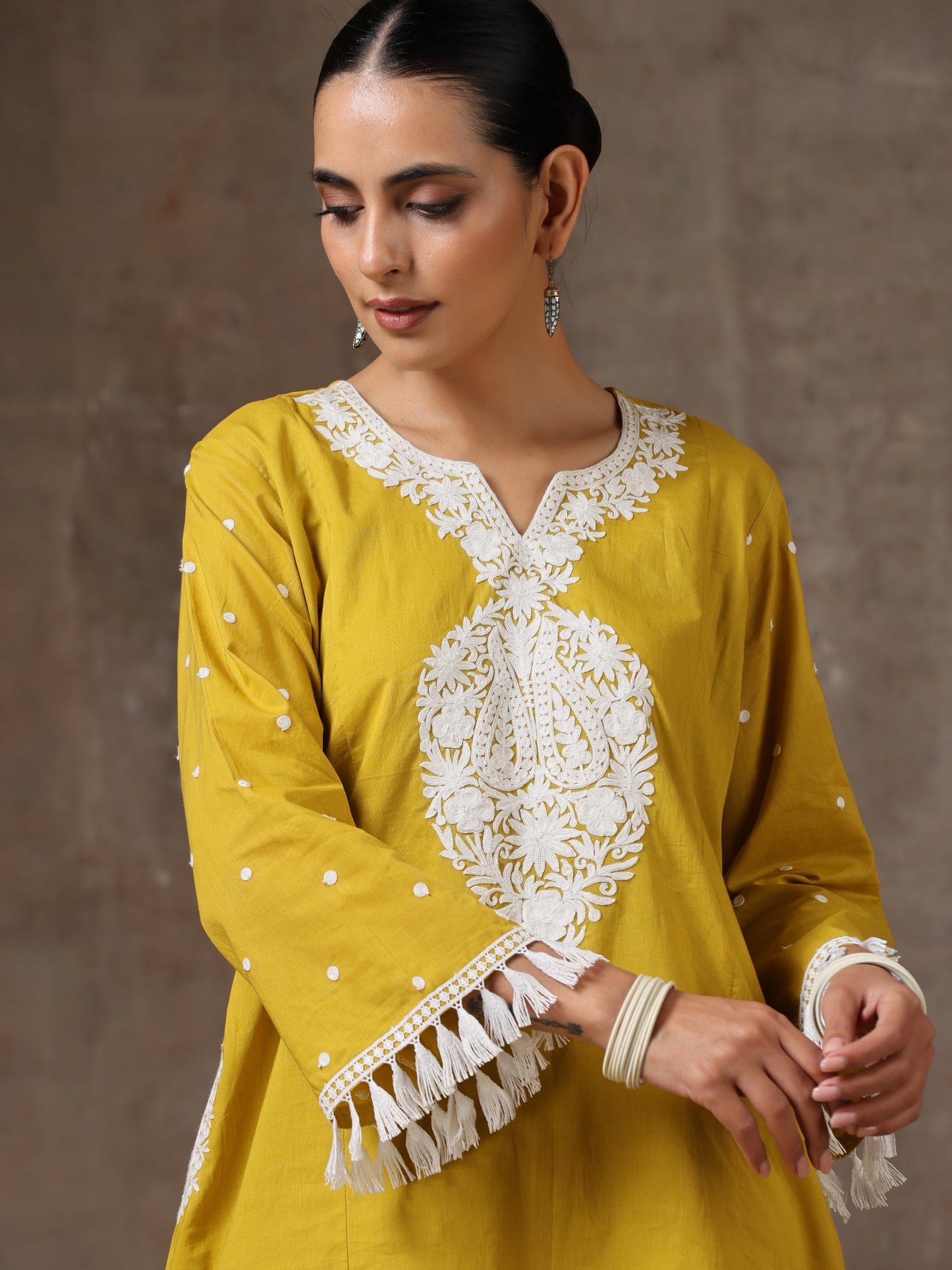 Aghaaz Mustard Co-ord Set