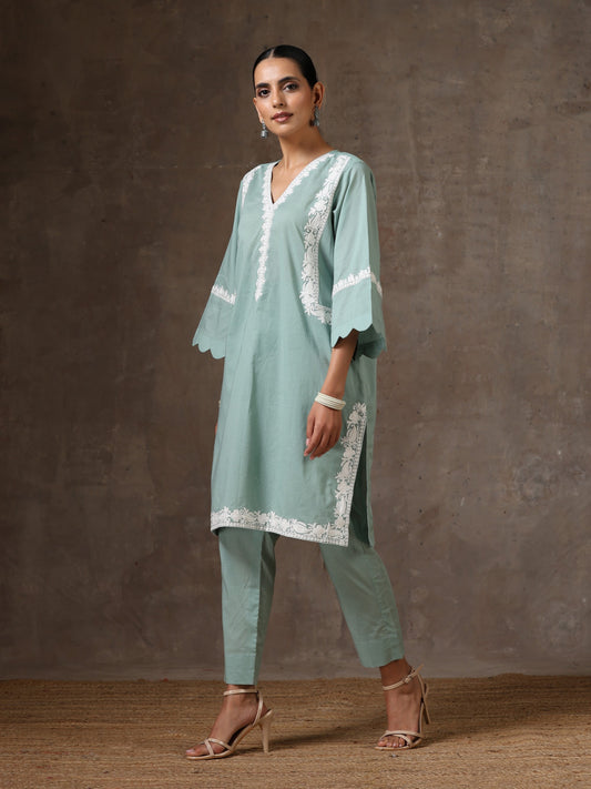 Aghaaz Mint Co-ord Set