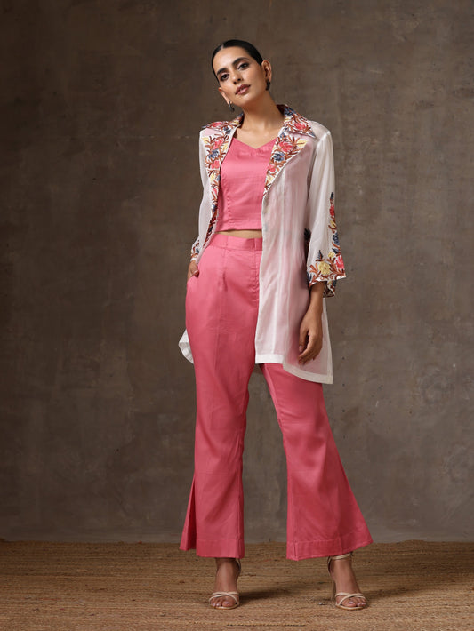 Aghaaz Organza Jacket Co-ord Set