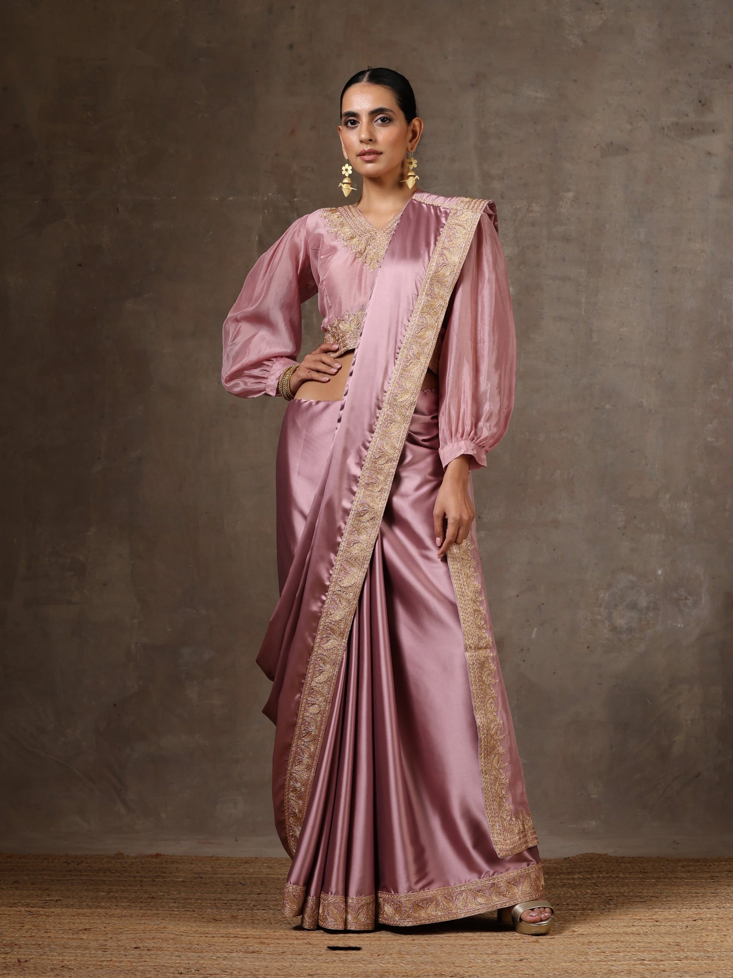 Aghaaz Satin Saree