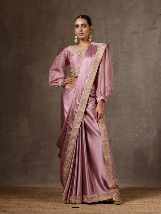 Aghaaz Satin Saree