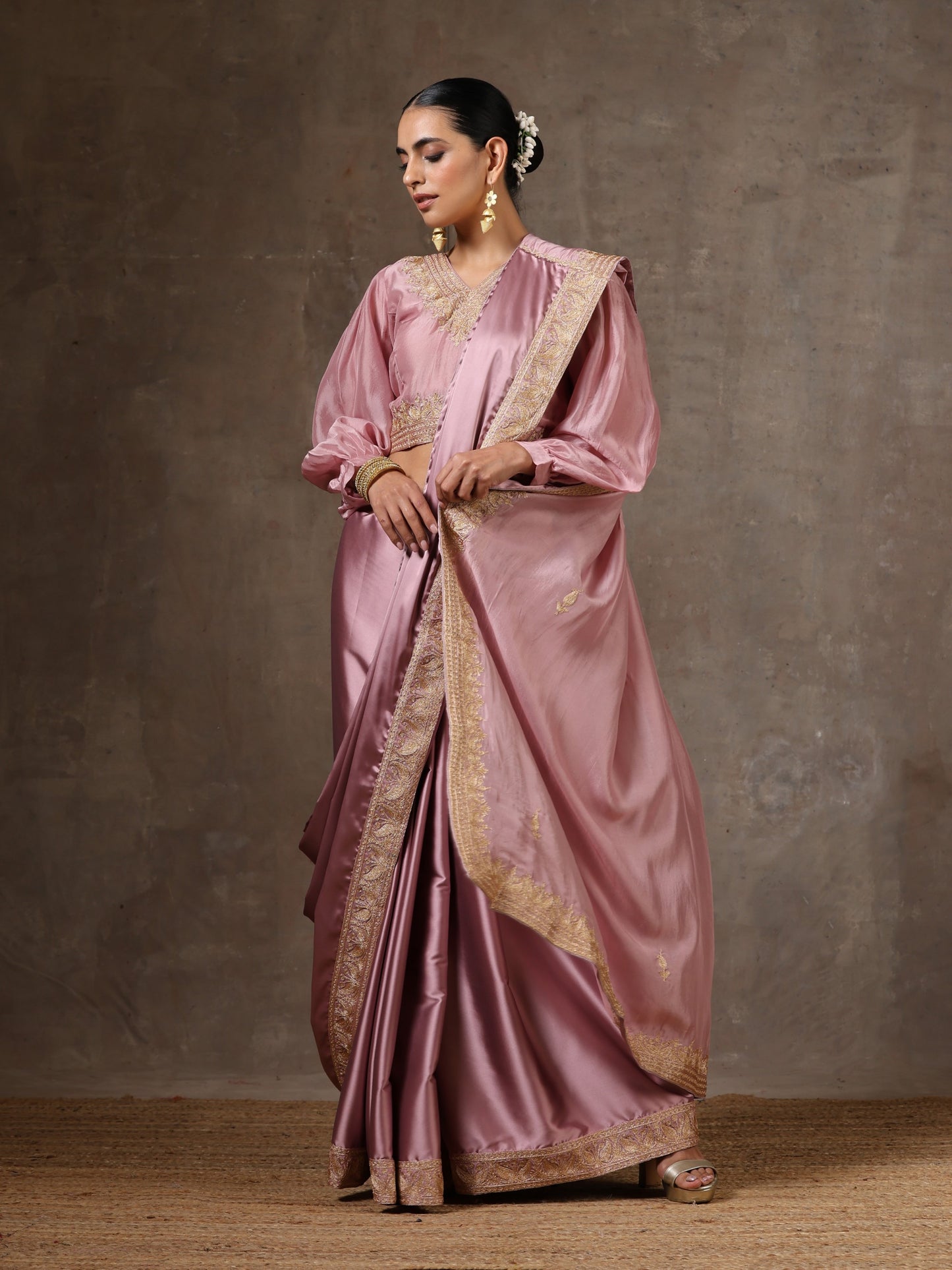 Aghaaz Satin Saree