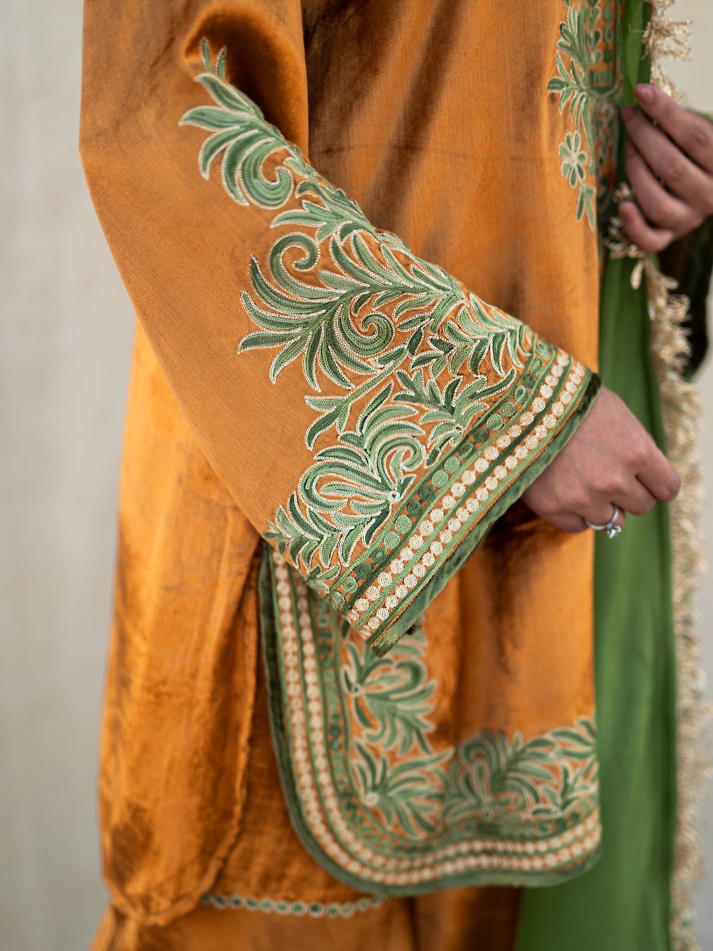 Zoon Mustard & Green Suit Set