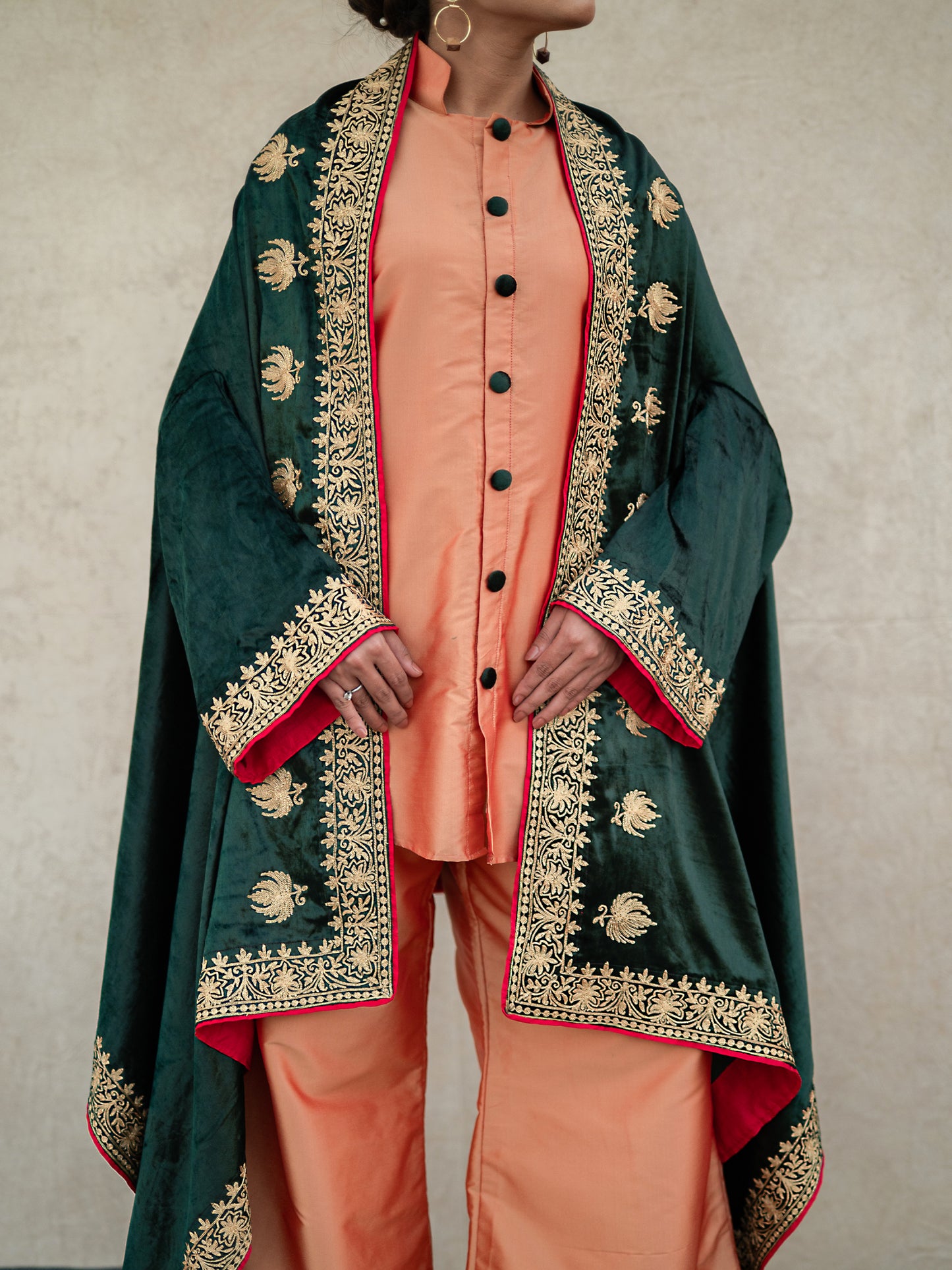 Zoon Emerald Green Cape Set