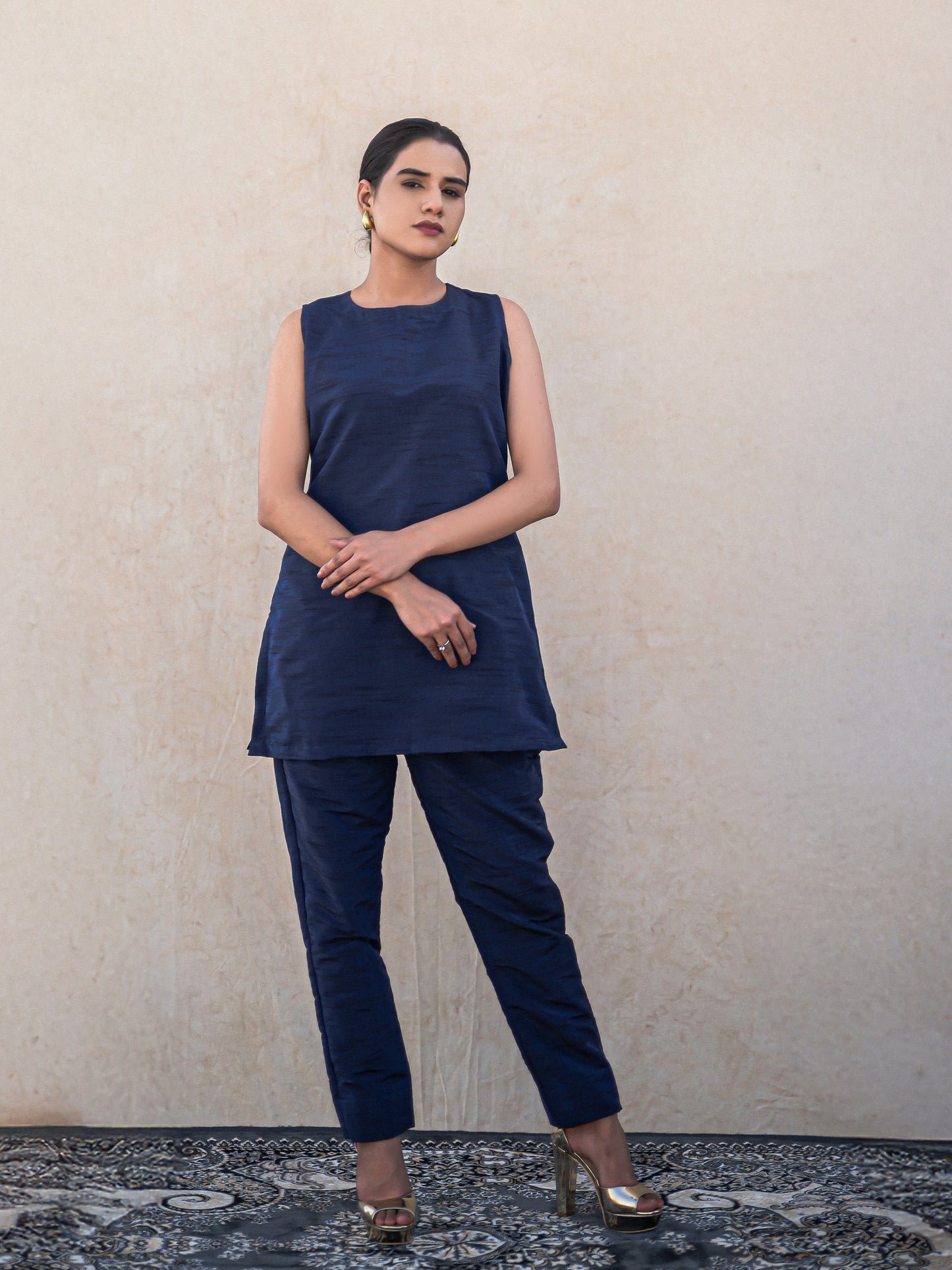 Zoon Blue Long Cape Set