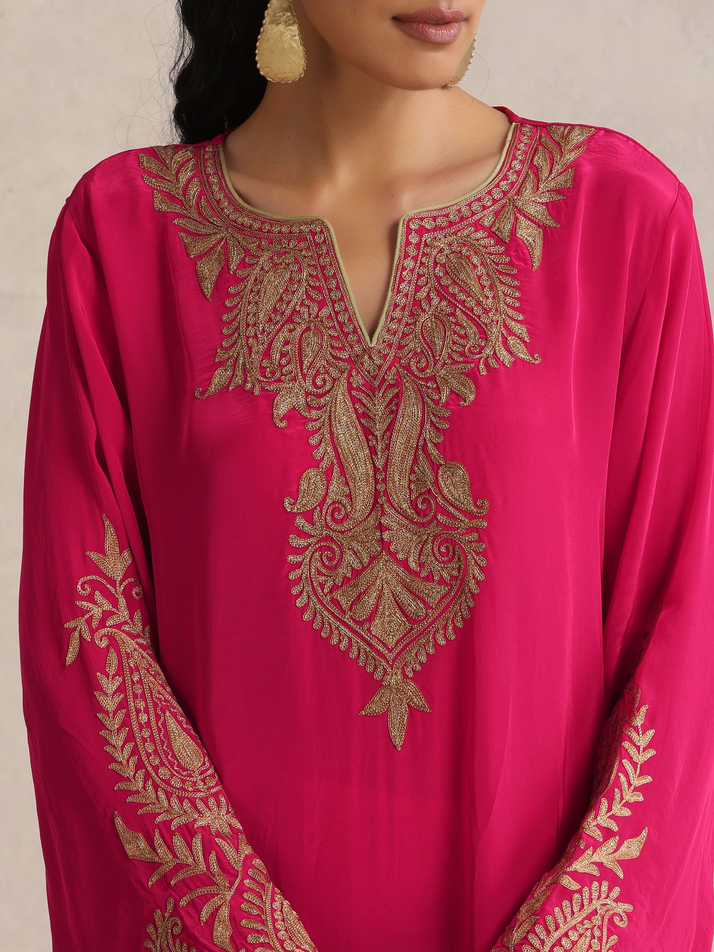 Afsana Hot Pink Kaftan