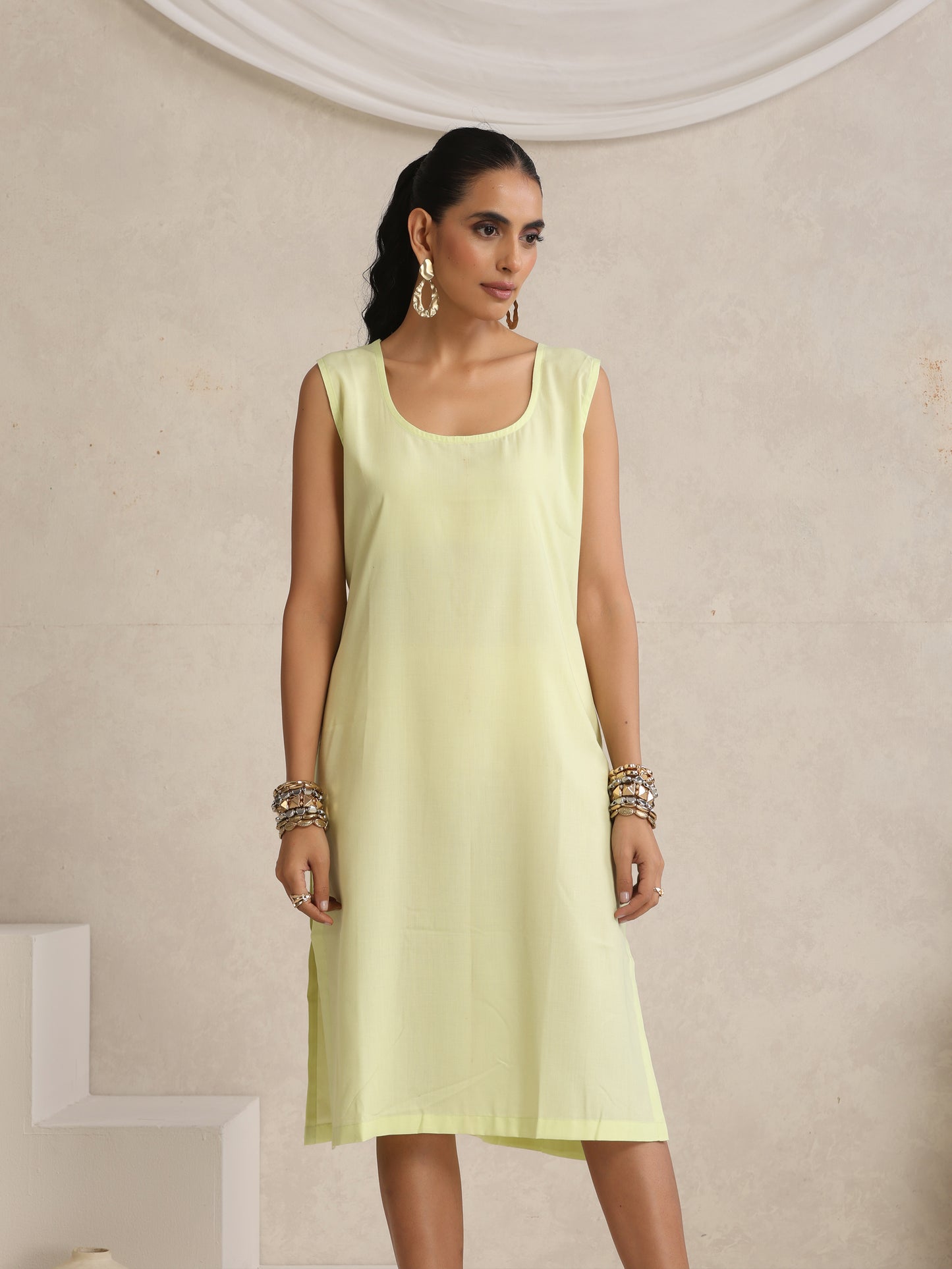 Afsana Pista Green Kaftan Set