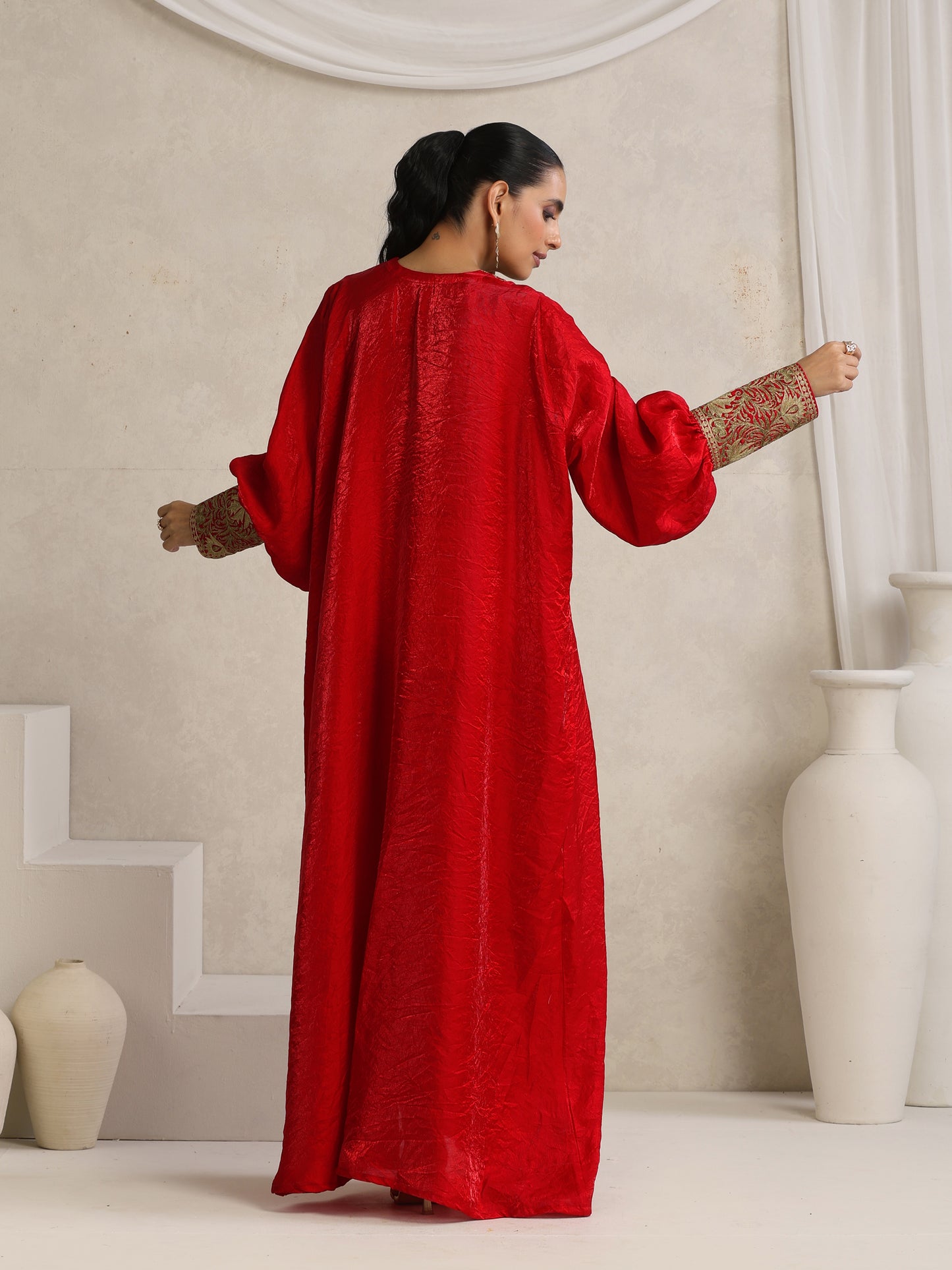 Afsana Red Kaftan
