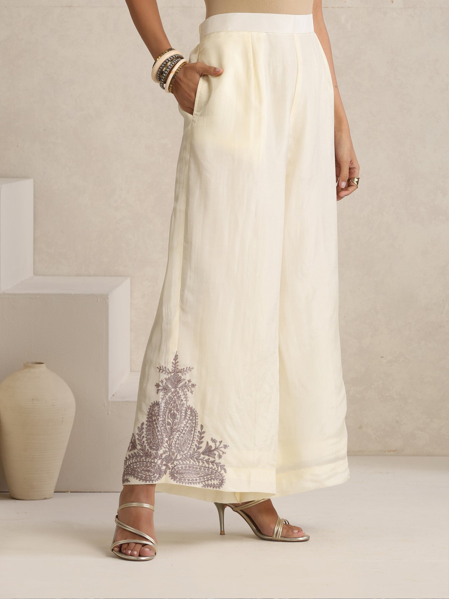 Afsana Off-White Suit Set