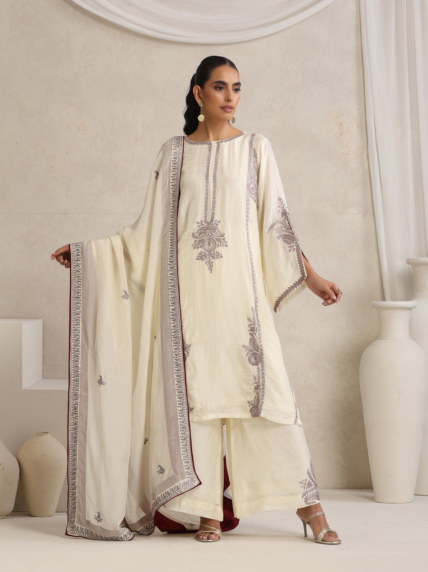 Afsana Off-White Suit Set